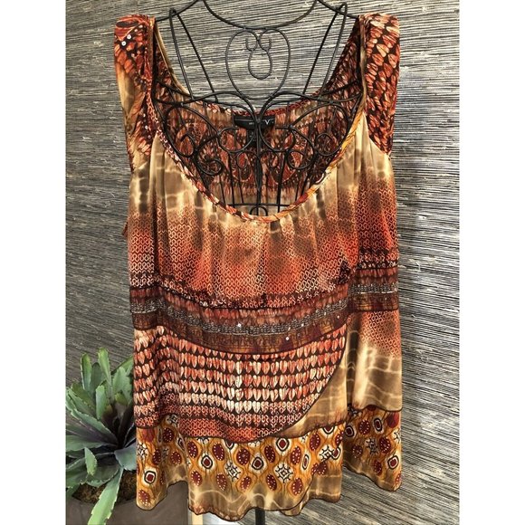 Venezia Sleeveless Top Blouse Plus Size 26/28 #84 - Picture 1 of 5
